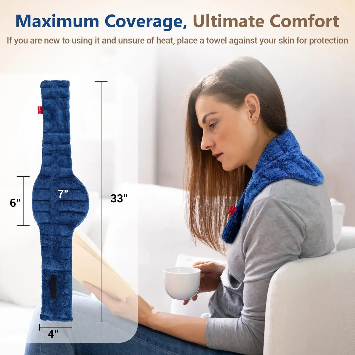 Microwavable Heating Pad For Neck