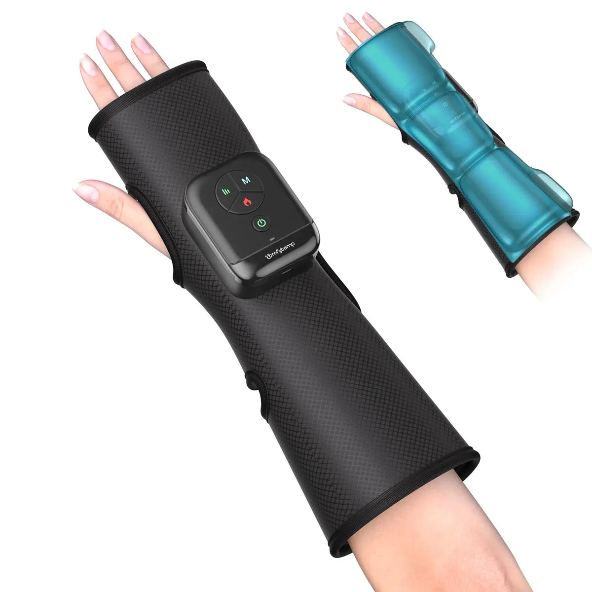 Portable Air Compression Wrist Massager with Heat