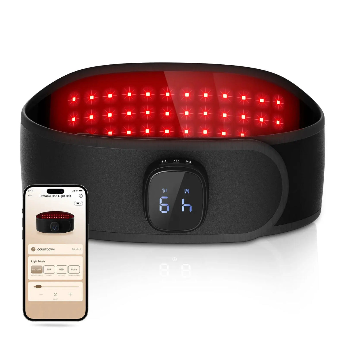 Portable Red Light Therapy Belt for Lower Back