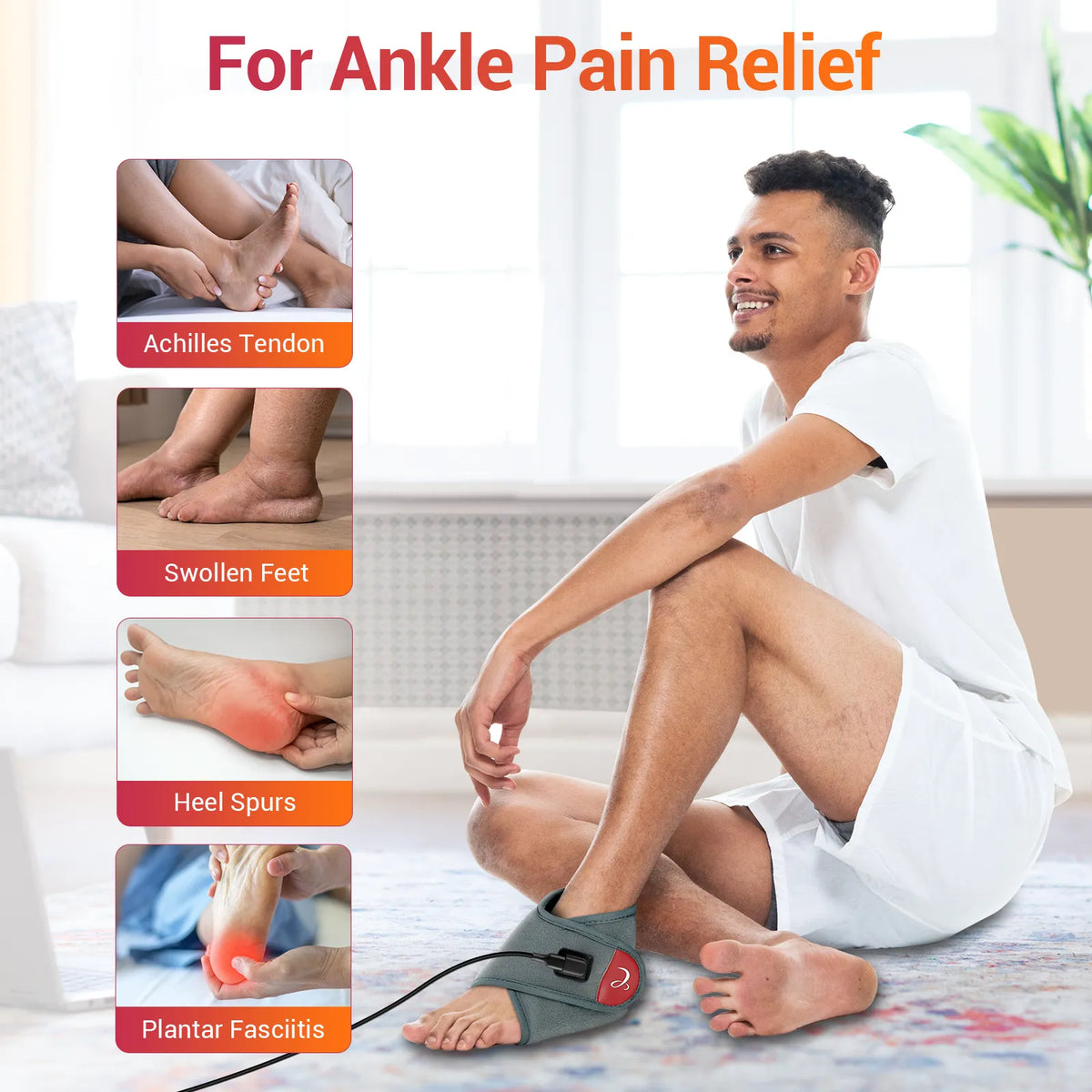 USB Wearable Heating Pad for Ankle and Feet