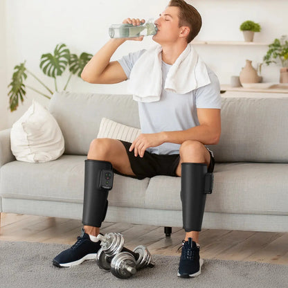 Portable Air Compression Calf Massager with Heat, 2Pack