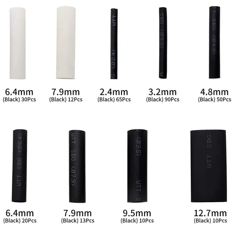 300pcs Polyolefin Shrinking Assorted Heat Shrink Tube Set CZ0000550