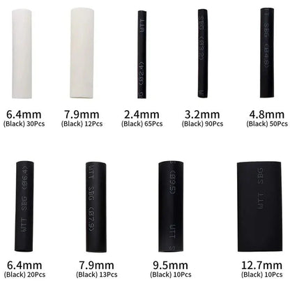300pcs Polyolefin Shrinking Assorted Heat Shrink Tube Set CZ0000550