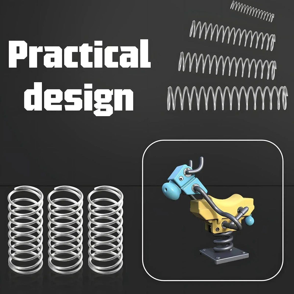 300pcs Stainless Steel Compression Spring Kit Assortment FS011296