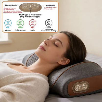 3-in-1 Neck Massager Pillow Ergonomic Massager With Heating Vibration Air…