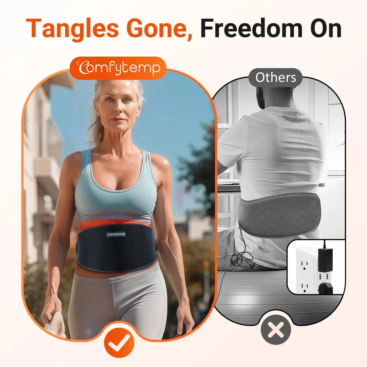Portable Red Light Therapy Belt for Lower Back