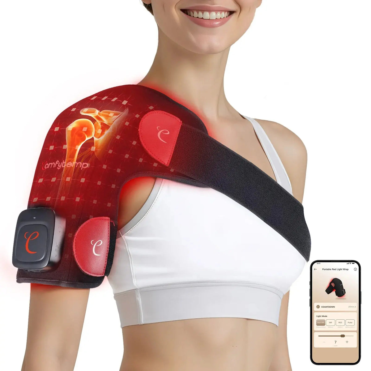 Portable Red Light Therapy Pad for Neck and Shoulder