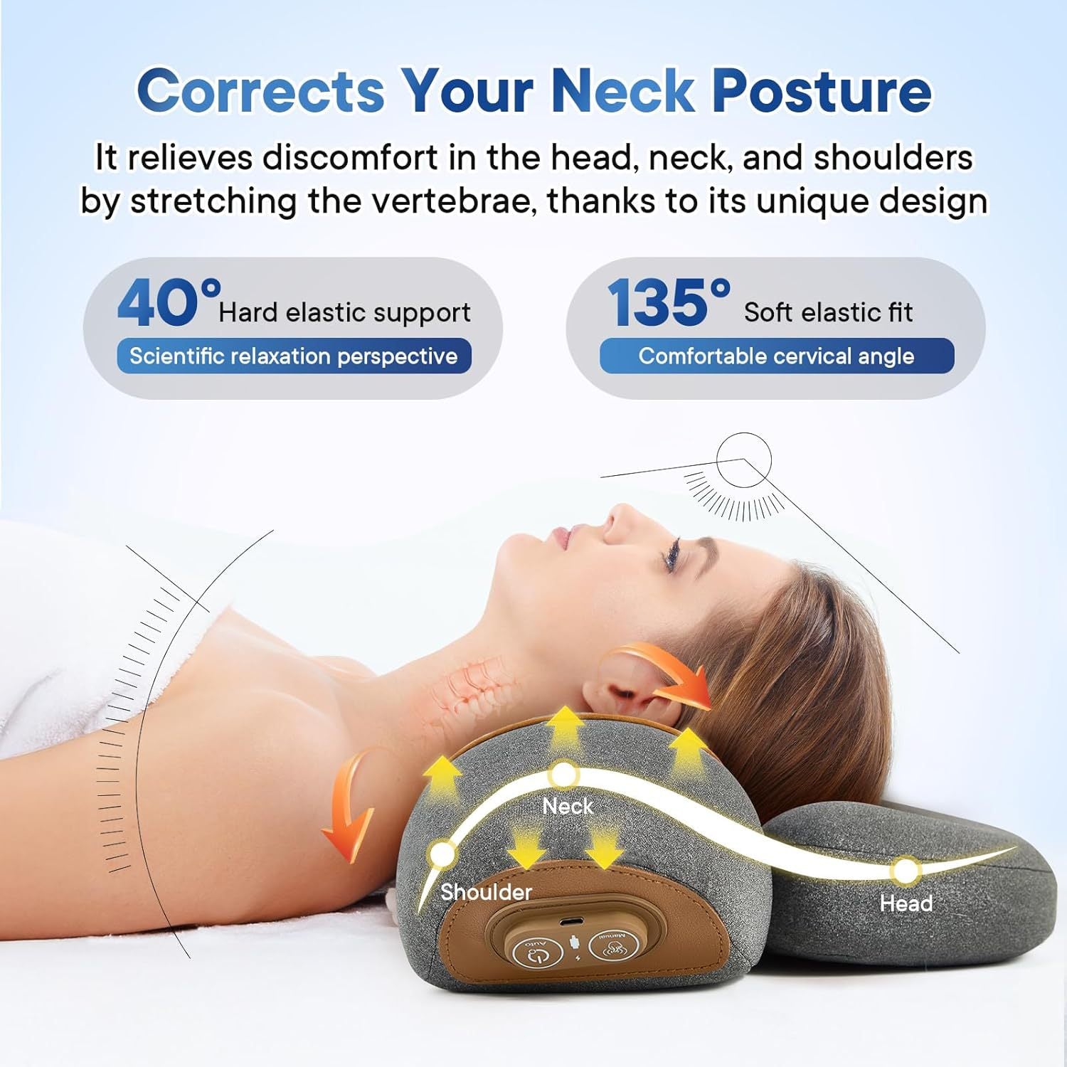 Heated Neck Massage Pillow
