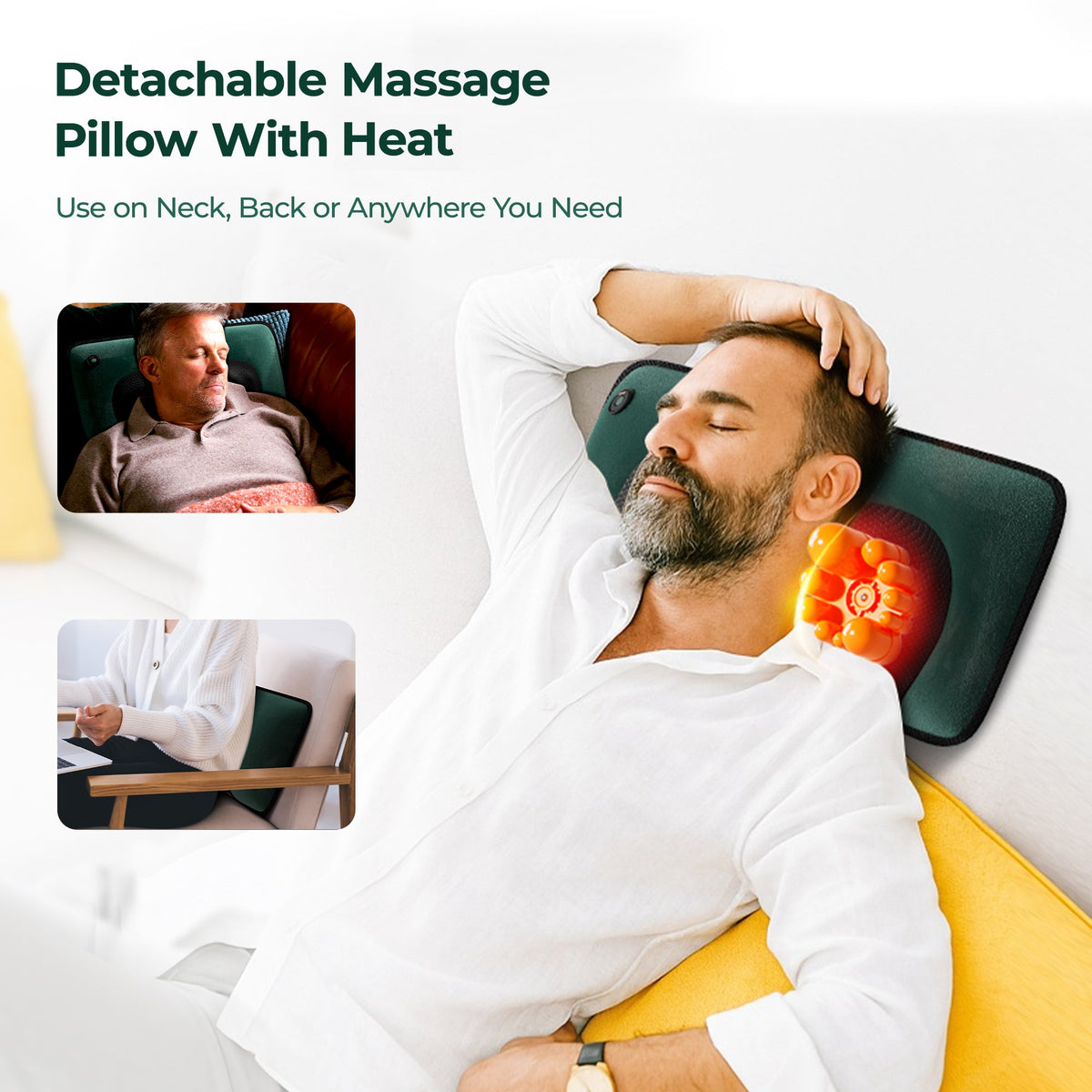 Amazon Prohibited Sale Foldable Portable Neck Massage Pillow Heat Therapy…