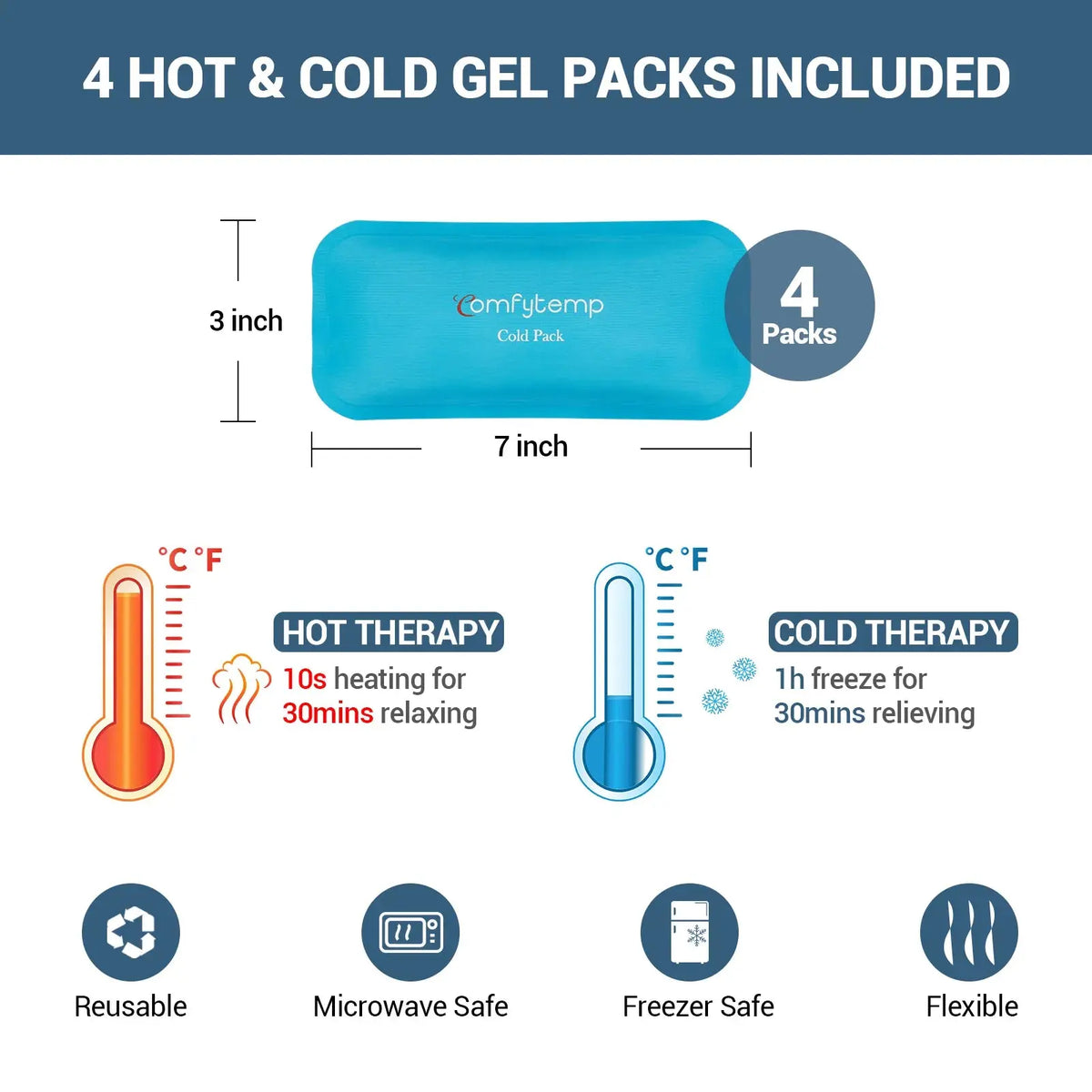 Hot and Cold Gel Pack For Face