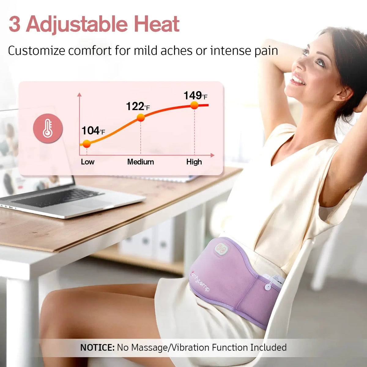 Portable Heating Pad For Belly & Back