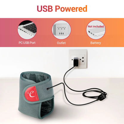 USB Wearable Heating Pad for Ankle and Feet