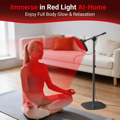 55W Smart App-Controlled Red Light Therapy Panel for Pain Relief and Recovery