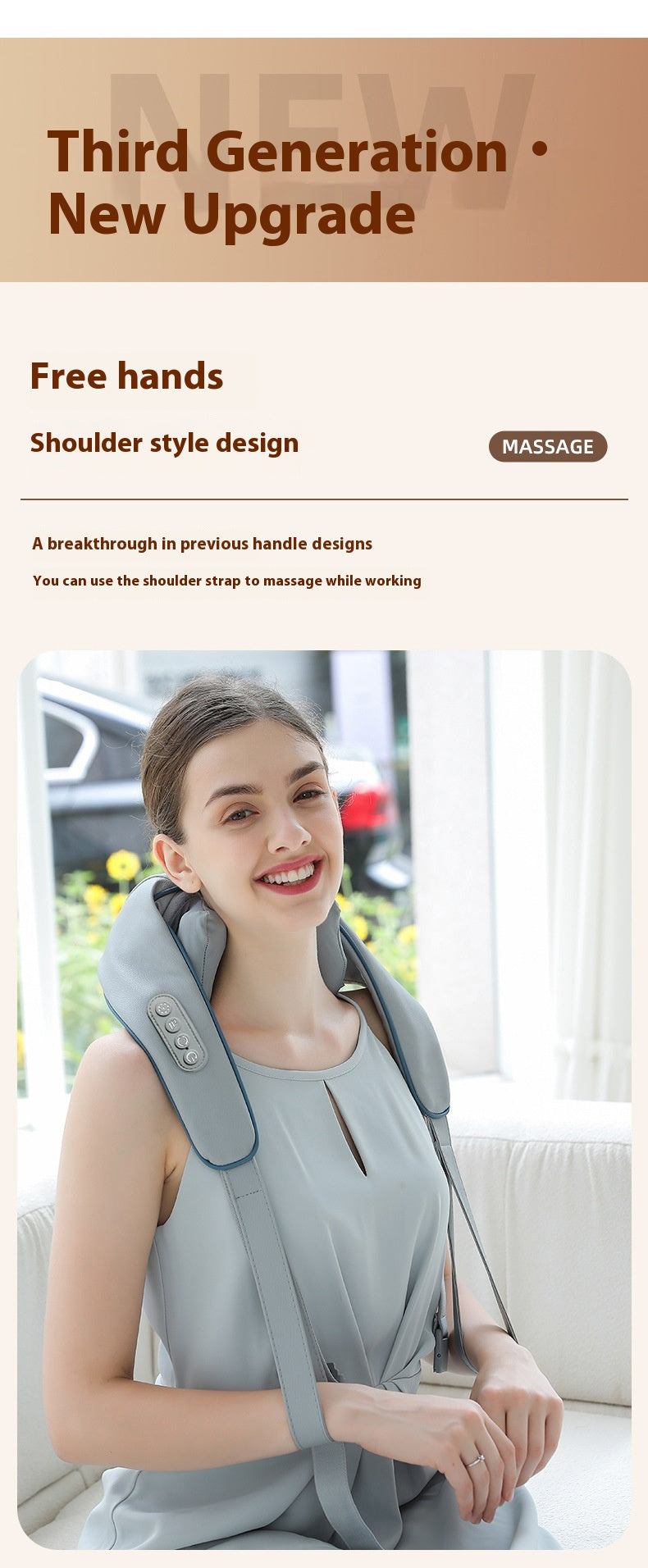 Hot Neck Kneading Massager