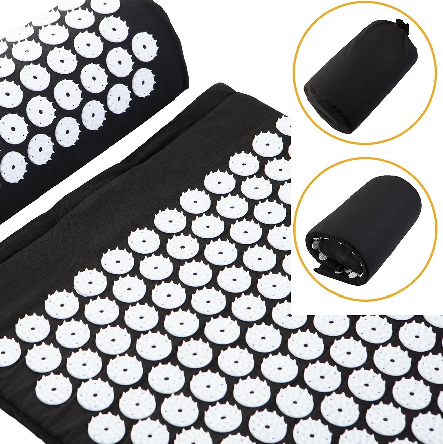New Premium Acupressure Shakti Massage Mat & Pillow Set Fitness Yoga Massage Mat