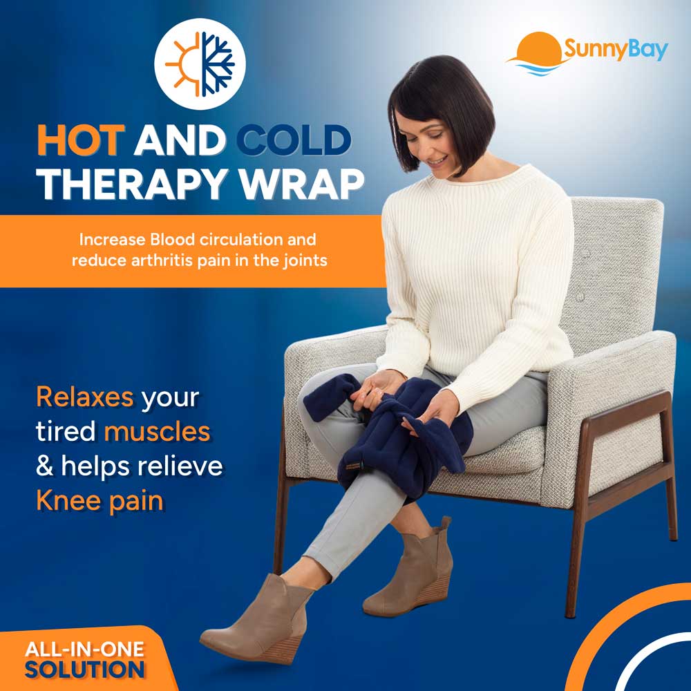 Microwavable Lower Back & Shoulder Joint Heating Wrap With Straps
