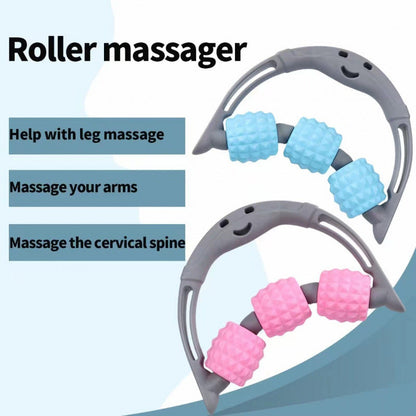 Handheld Massage Roller With Three Wheels For Yoga Meridian Clearing…