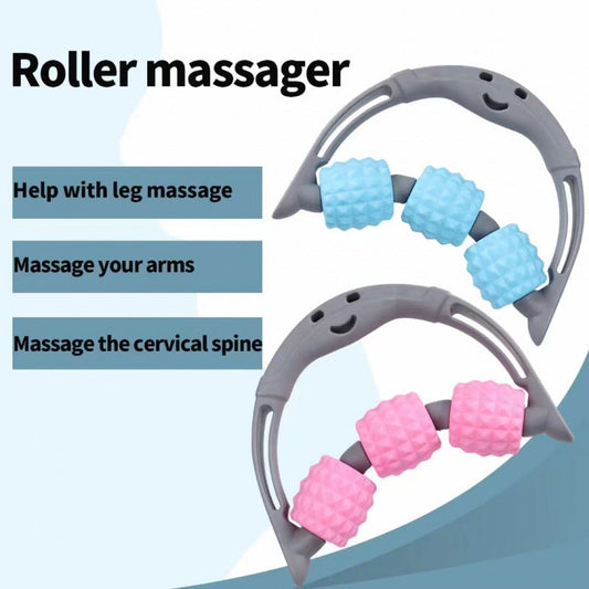 Handheld Massage Roller With Three Wheels For Yoga Meridian Clearing…