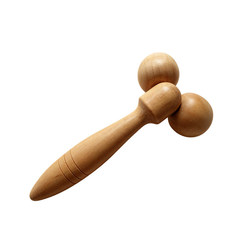 Cross-Border New Model Roller Massager Portable Wooden Facial Massager Double-Head Massager Home Relaxation Tool Wholesale - image 5