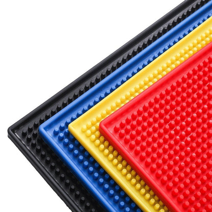 Black Water Insulating Mat Bar Mat Rubber Mat Non-Slip Heat Insulation Tea Set Drain Bar Mat Coaster - image 3