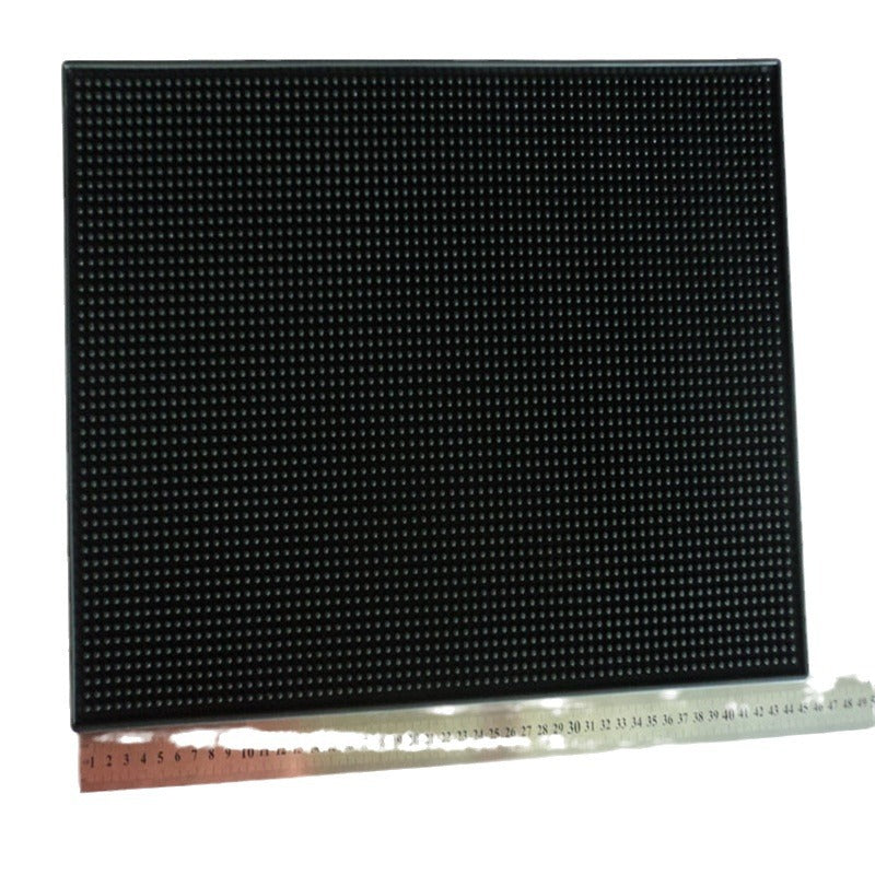 Black Water Insulating Mat Bar Mat Rubber Mat Non-Slip Heat Insulation Tea Set Drain Bar Mat Coaster - image 5