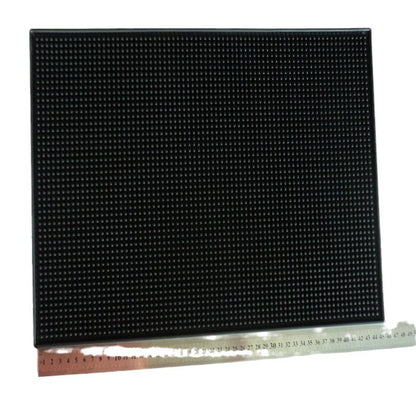 Black Water Insulating Mat Bar Mat Rubber Mat Non-Slip Heat Insulation Tea Set Drain Bar Mat Coaster - image 5