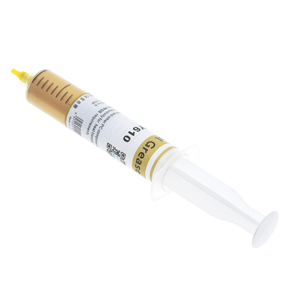 Large needle cylinder type golden thermal silica gel heat dissipation silicone grease CPU graphics card heat dissipation paste thermal paste 610 - image 3