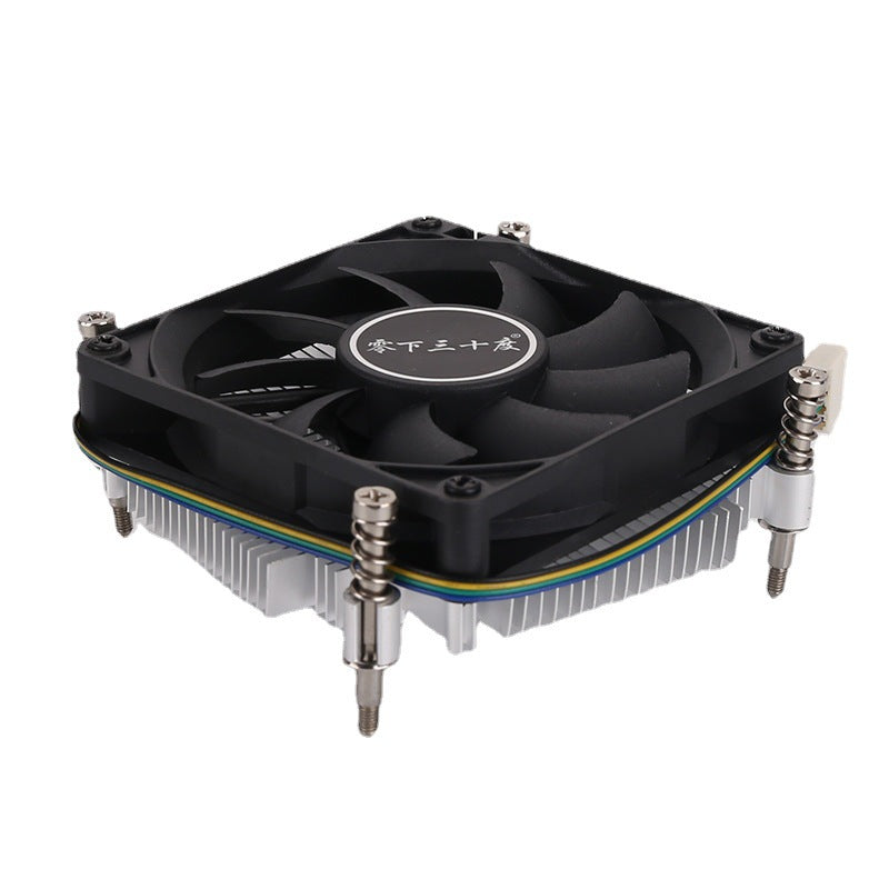 1U ultra-thin cpu radiator desktop computer all-in-one silent hydraulic cpu fan heat sink 1155/1151 - image 5