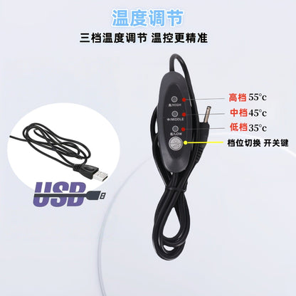 Cross-Border USB Heating Cloth Waist Protection Heating Sheet Pet Three-Speed Temperature Adjustment Timed Heating Cloth Manufacturer Spot 1724 - image 2