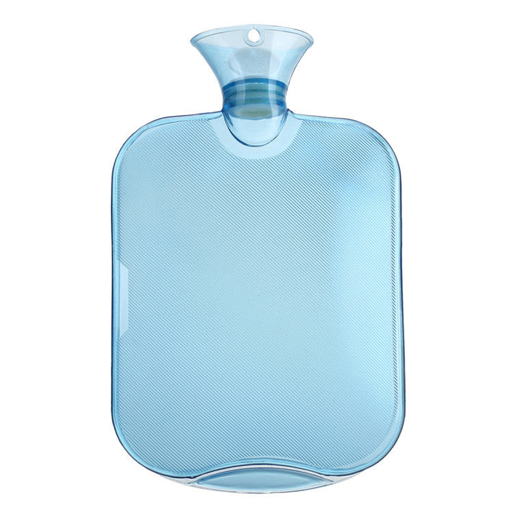 Factory direct 2000ml classic PVC water injection hot water bag explosion-proof thickened transparent warm water bag hand warmer - image 4