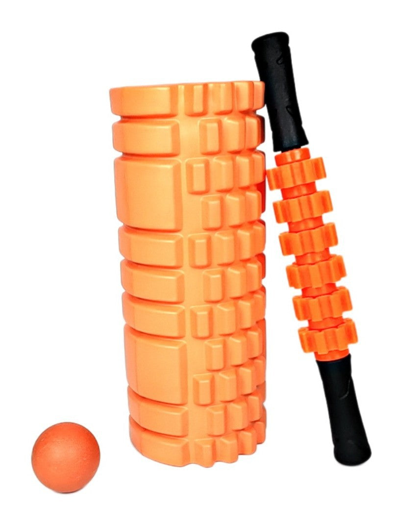 33CM hollow EVA foam shaft men's and women's fitness massage mace muscle relaxation langya roller yoga column - image 5