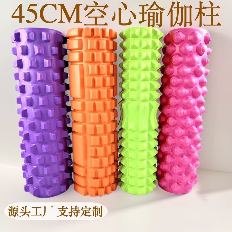 45cm hollow yoga column EVA extended foam shaft muscle relaxation roller sports fitness Mace massage stick - image 1