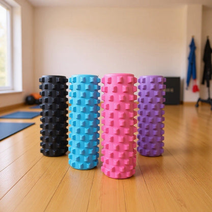 45cm hollow yoga column EVA extended foam shaft muscle relaxation roller sports fitness Mace massage stick - image 2