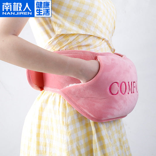 Nanjiren Hot Water Bag Charging Waist Warmer Water Injection Hand Warmer Abdominal Waist Protection Palace Warm Plush Warm Belt - image 1