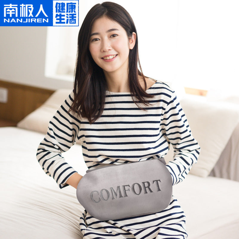 Nanjiren Hot Water Bag Charging Waist Warmer Water Injection Hand Warmer Abdominal Waist Protection Palace Warm Plush Warm Belt - image 2