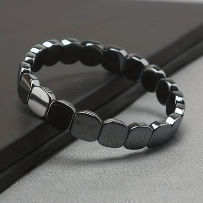 Cross-border Amazon Magnetic Bracelet Health Care Brazil Black Gallstone Magnetic Therapy Bracelet Health Care Couple Male Gift - image 1