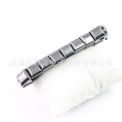 Cross-border Amazon Magnetic Bracelet Health Care Brazil Black Gallstone Magnetic Therapy Bracelet Health Care Couple Male Gift - image 2