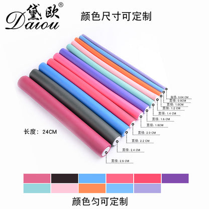 [Can Be Labeled and Shipped on Behalf] Heat-Free Curling Rods, Sponge Rods, Multi-Size Rubber Rods, Cold Perm Curling Rods for Cross-Border Use - image 1