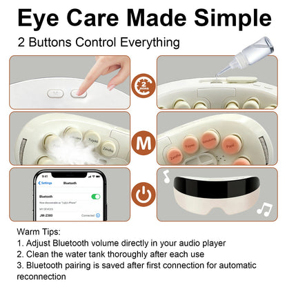Eye Massager With Heat-Bluetooth Music Smart Eye Mask For Relax Eye Reduce…