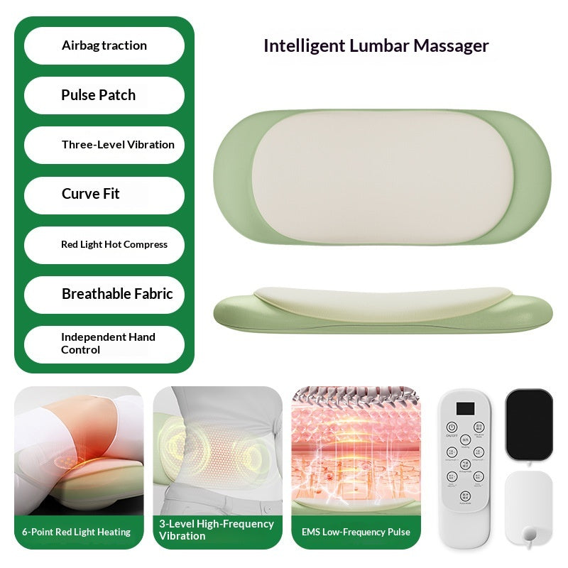 Household Hot Compress Pulse Lumbar Massager