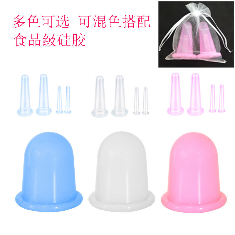 Transparent Food-Grade Silicone Cupping Set, Cupping Tool, Massage Cup, Moisture-Absorbing Cup, Vacuum Cupping Device - image 2
