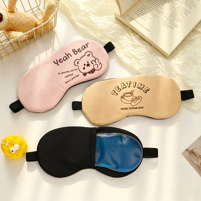 Eye mask sleep eye mask shading ice compress eye mask independent cute cartoon Student Ice bag eye fatigue eye mask - image 2