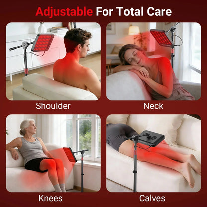 55W Smart App-Controlled Red Light Therapy Panel for Pain Relief and Recovery