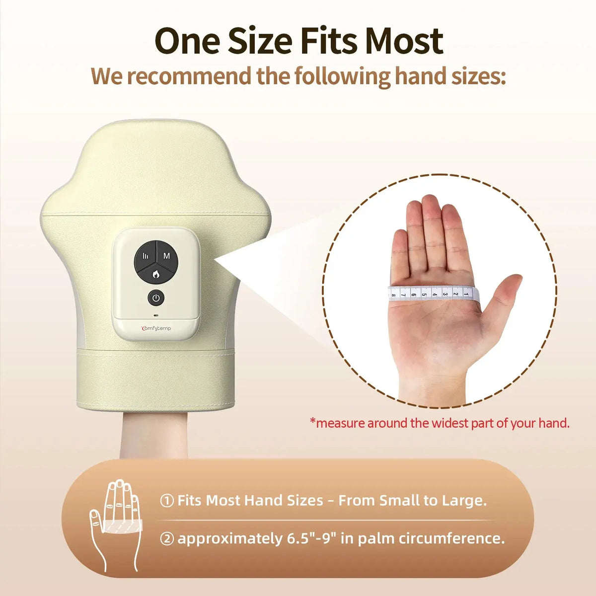 Portable Air Compression Hand Massager with Heat