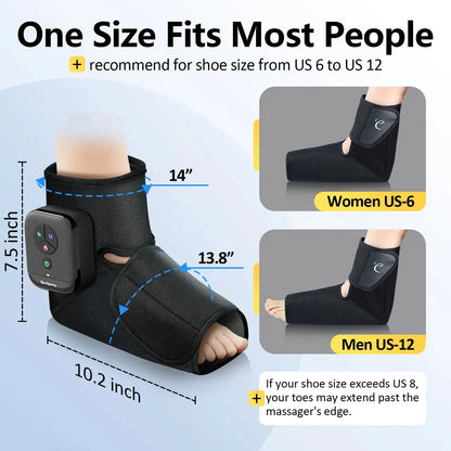 Portable Air Compression Foot Massager with Heat
