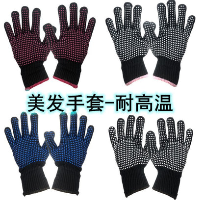 Hairdressing anti-scald high temperature gloves hairdressing gloves dispensing heat insulation splint accessories gloves manufacturers wholesale - image 1