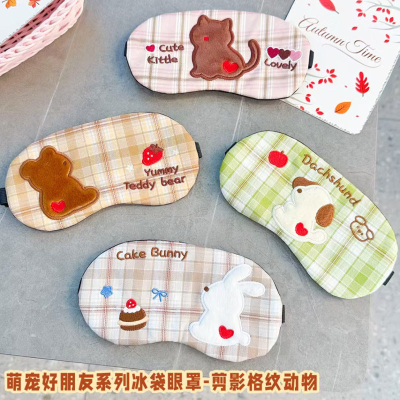 New Cartoon Sleep Blackout Eye Mask, Cute Ice Pack for Men and Women, Ice Compress to Relieve Eye Fatigue, Student Lunch Break Eye Mask - image 4