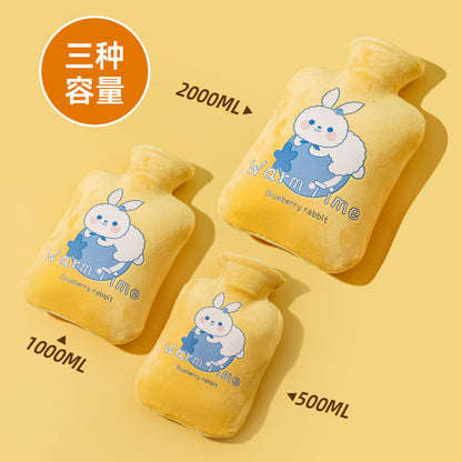 Hot Water Bottle Filled with Water, Old-Fashioned Thickened Hot Compress Plush Warm Hand Warmer, Cute Belly Warmer, Explosion-Proof Hot Water Bottle Wholesale - image 3