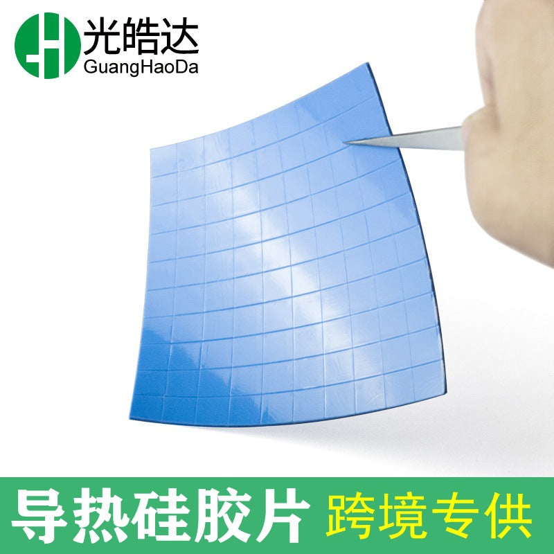 High thermal conductivity silicone sheet electronic parts gap filling heat dissipation patch soft insulation gasket Silicone thermal conductive sheet - image 3