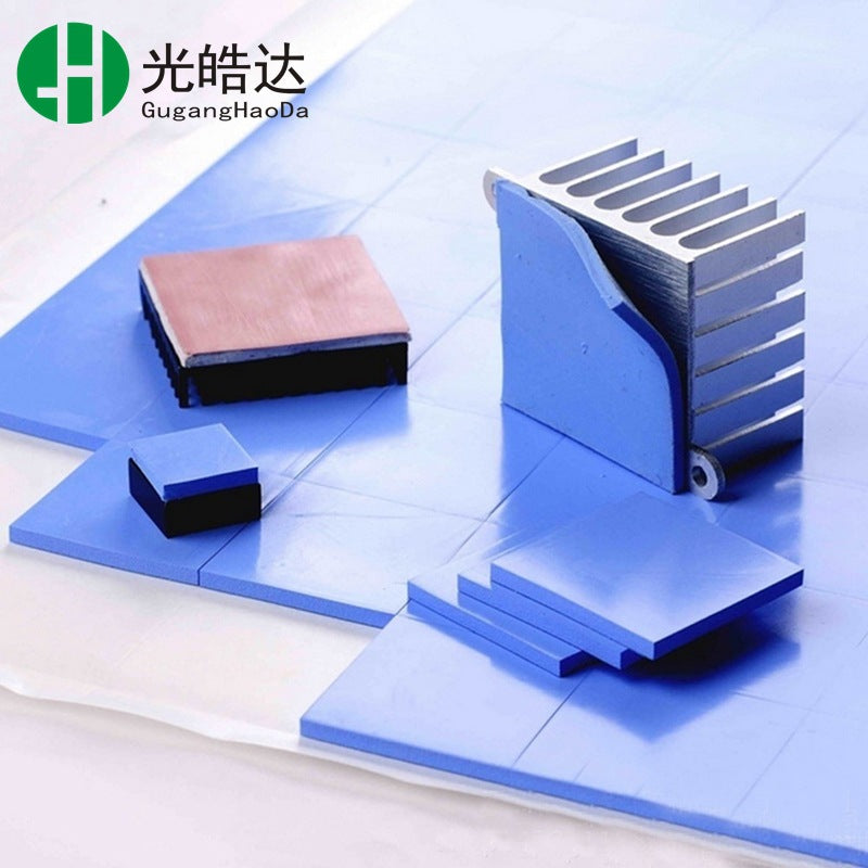 High thermal conductivity silicone sheet electronic parts gap filling heat dissipation patch soft insulation gasket Silicone thermal conductive sheet - image 4